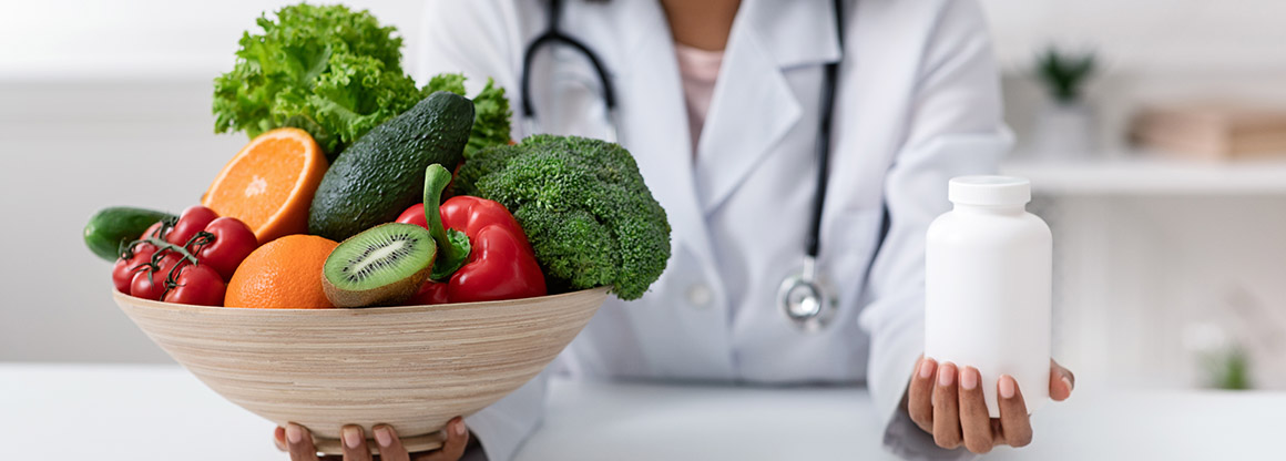 Bowl of fruits and vegetables