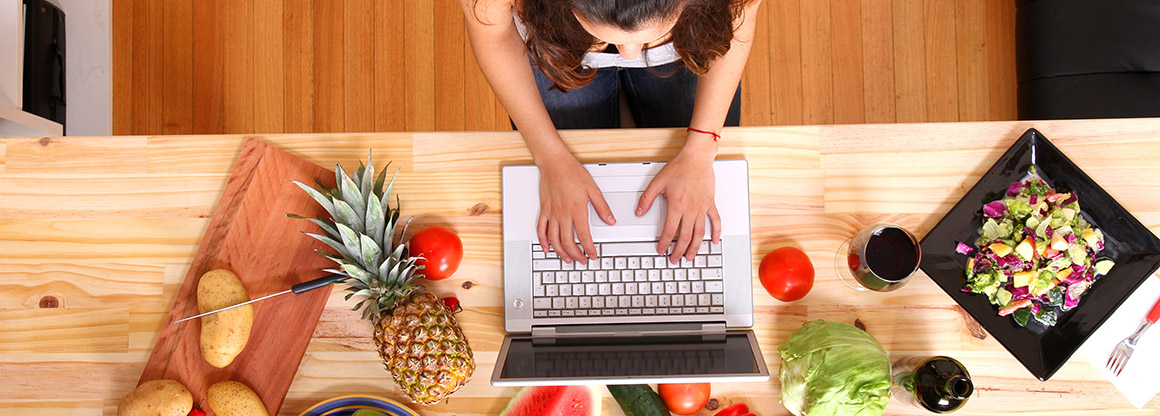 person typing on computer