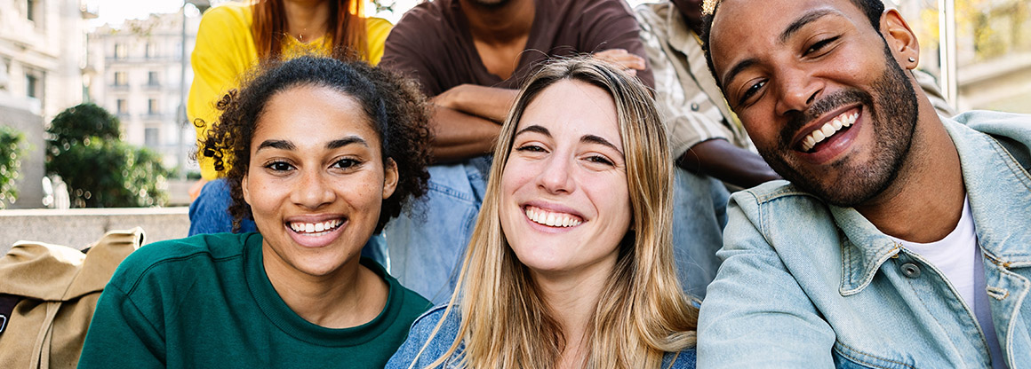 students smiling