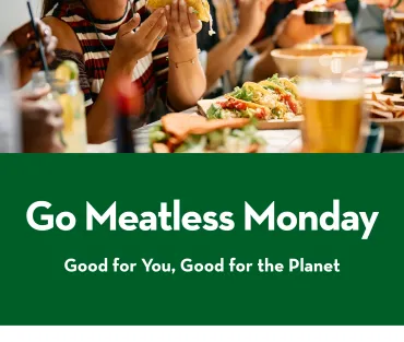 Go Meatless Monday Table Tent