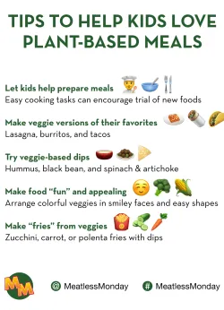 Tips to help kids love plant-based meals